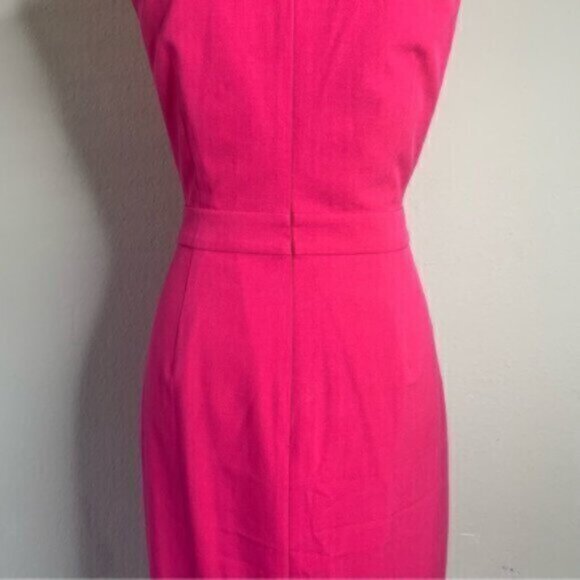 NWT J. Crew Fuchsia Sleeveless Bodycon Sheath Office Dress - Picture 7 of 13